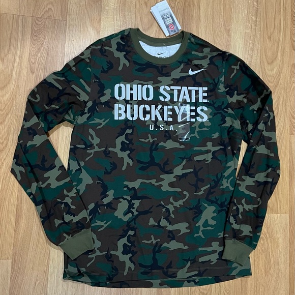 Nike Ohio St Buckeyes Camo Long Sleeve Tee - Picture 4 of 4